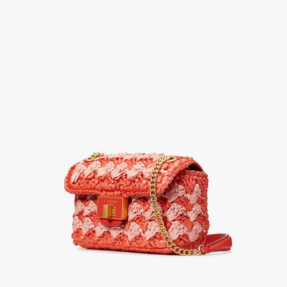 Kate Spade Evelyn Striped Crochet Raffia Shoulder Bag/Crossbody - Picture 16 of 16